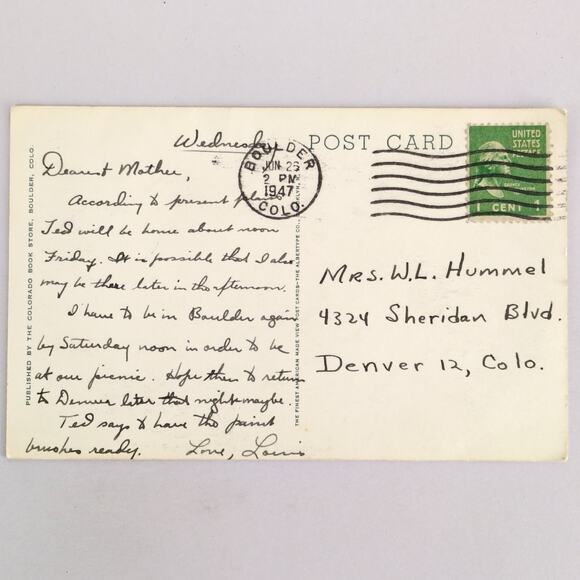 University of Colorado Men's Gymnasium Boulder 1940s Postcard B&W Real Photo - Picture 2 of 2